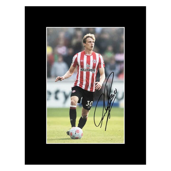 Signed Mads Roerslev Photo Display 16x12 - Brentford Autograph