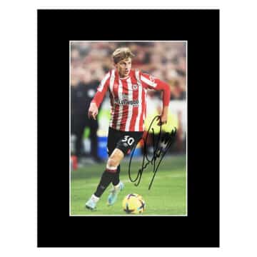 Signed Mads Roerslev Photo Display 16x12 - Brentford Icon