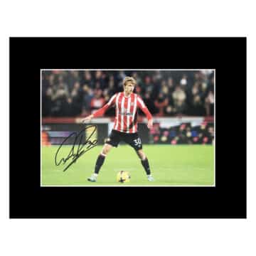 Signed Mads Roerslev Photo Display 16x12 - Brentford Icon Autograph