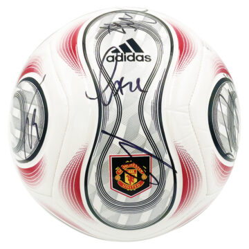 Signed Manchester United Football - Casemiro, Eriksen & Sancho Autograph