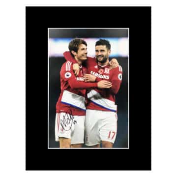 Signed Martin De Roon Photo Display 16x12 - Middlesbrough Icon