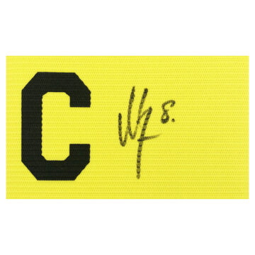 Signed Mathias Jensen Captain Armband - Brentford Icon Autograph