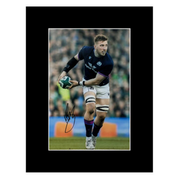 Signed Matt Fagerson Photo Display 16x12 - Scotland Rugby Icon