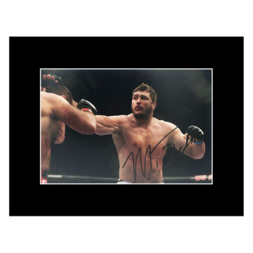 Signed Matt Mitrione Photo Display - 16x12 UFC Autograph