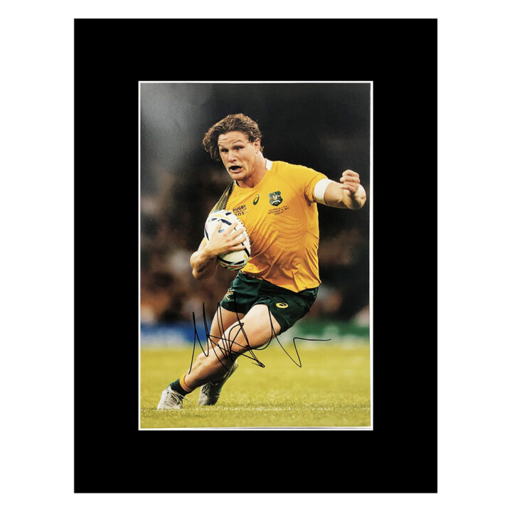 Signed Michael Hooper Photo Display 16x12 - Australia Icon Autograph