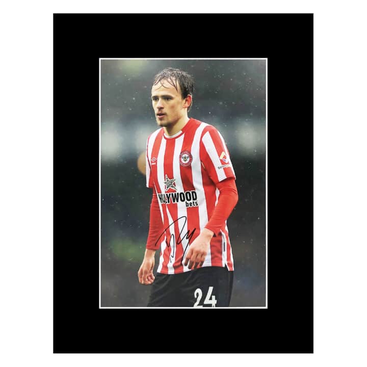 Signed Mikkel Damsgaard Photo Display 16x12 - Brentford Icon