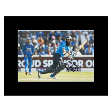 Signed Moeen Ali Photo Display 16x12 - England Cricket Icon