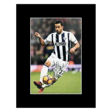 Signed Nacer Chadli Photo Display 16x12 - West Bromwich Albion Icon