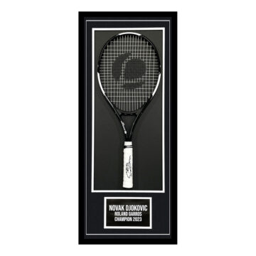 Signed Novak Djokovic Framed Racket - Roland Garros Winner 2023