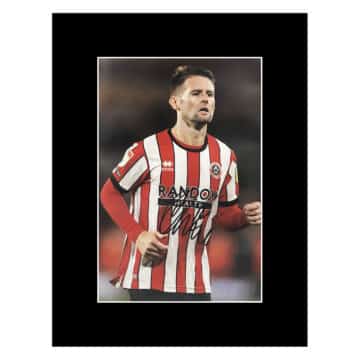 Signed Oliver Norwood Photo Display 16x12 - Sheffield United Icon