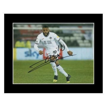 Signed Olivier Ntcham Photo Display 12x10 - Swansea City Autograph