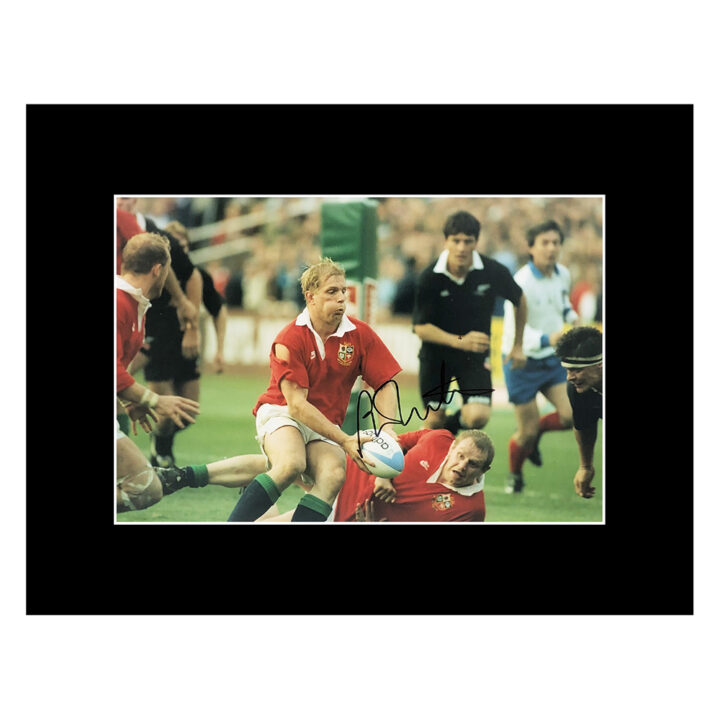 Signed Peter Winterbottom Photo Display 16x12 - British & Irish Lions Icon Autograph