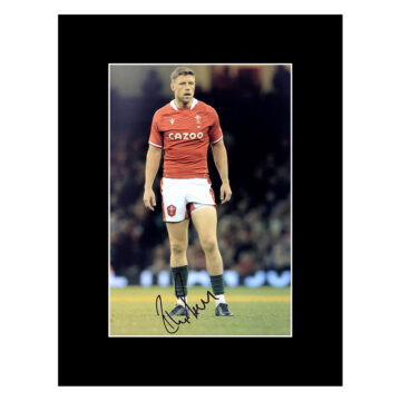 Signed Rhys Priestland Photo Display 16x12 - Wales Rugby Icon