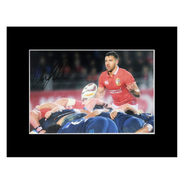 Signed Rhys Webb Photo Display 16x12 - British & Irish Lions Icon Autograph