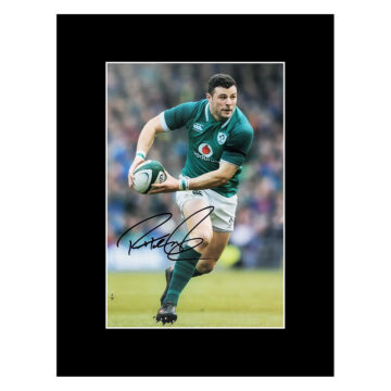 Signed Robbie Henshaw Photo Display 16x12 - Ireland rugby Icon