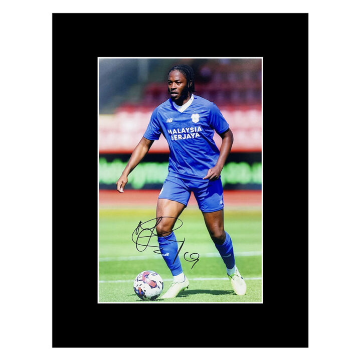 Signed Romaine Sawyers Photo Display 16x12 - Cardiff City Icon