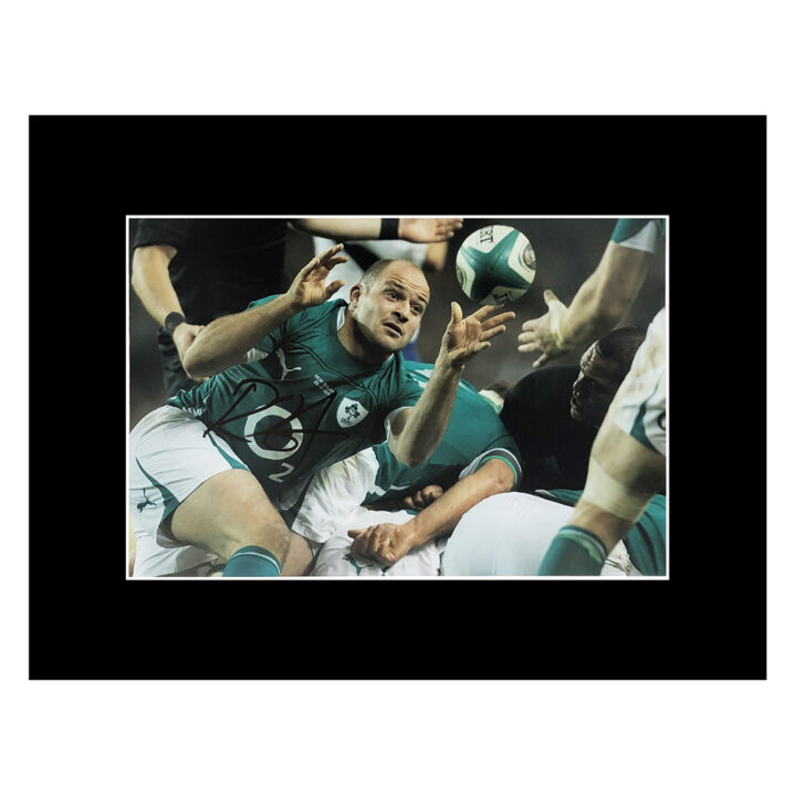 Signed Rory Best Photo Display 16x12 - Ireland Rugby Autograph