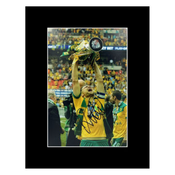 Russell Martin Signed Photo Display 16x12 - Norwich City Icon