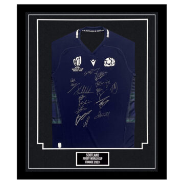 Signed Scotland Framed Shirt - Rugby World Cup France 2023