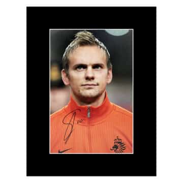 Signed Siem De Jong Photo Display 16x12 - Holland Icon