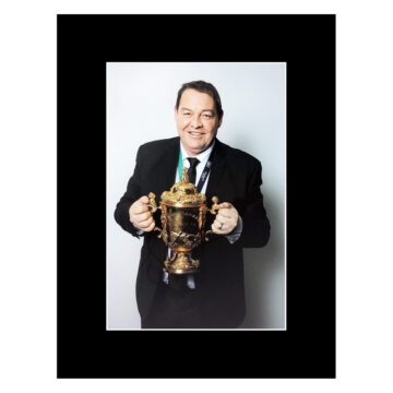 Signed Steve Hansen Photo Display 16x12 - RWC Winner 2015