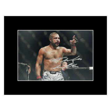 Signed Thales Leites Photo Display - 16x12 MMA Autograph