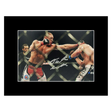 Signed Thales Leites Photo Display - 16x12 MMA Icon Autograph