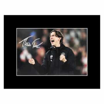 Signed Thomas Frank Photo Display 16x12 - Brentford Icon Autograph