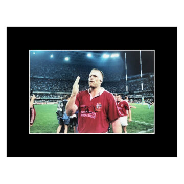 Signed Tim Rodber Photo Display 16x12 - British & Irish Lions Icon