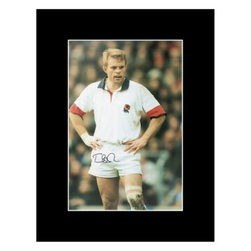 Signed Tim Rodber Photo Display 16x12 - England Rugby Icon