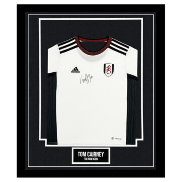 Signed Tom Cairney Framed Shirt - Fulham Icon Autograph