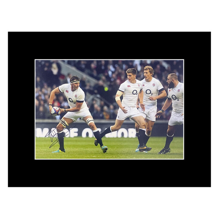 Signed Tom Wood Photo Display - 16x12 England Icon