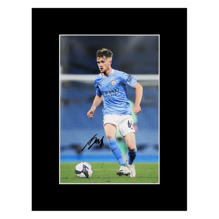 Signed Tommy Doyle Photo Display 16×12 – Manchester City Icon