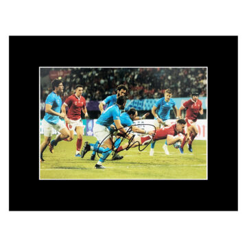 Signed Tomos Williams Photo Display 16x12 - Wales Rugby Icon