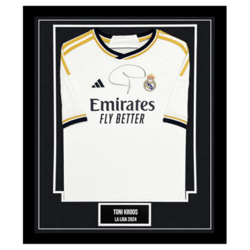 Signed Toni Kroos Framed Shirt - La Liga 2024 Autograph