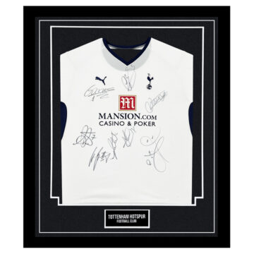 Signed Tottenham Hotspur Framed Shirt - Premier League Squad 2008-09