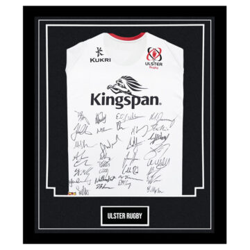 Signed Ulster Framed Shirt - United Rugby Championship Squad