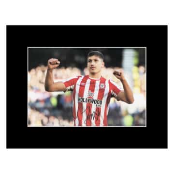 Signed Vitaly Janelt Photo Display 16x12 - Brentford Autograph