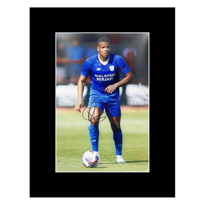 Signed Vontae Daley-Campbell Photo Display 16×12 – Cardiff City Icon