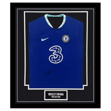 Signed Wesley Fofana Framed Shirt - Chelsea FC Icon