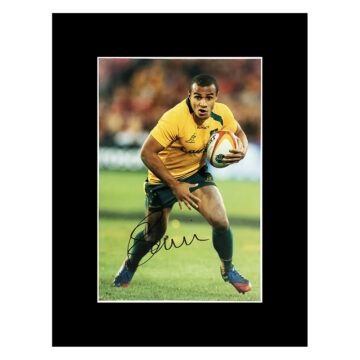 Signed Will Genia Photo Display 16x12 - Australia Icon Autograph