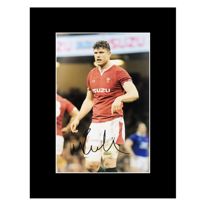 Signed Will Rowlands Photo Display 16x12 - Wales Rugby Icon