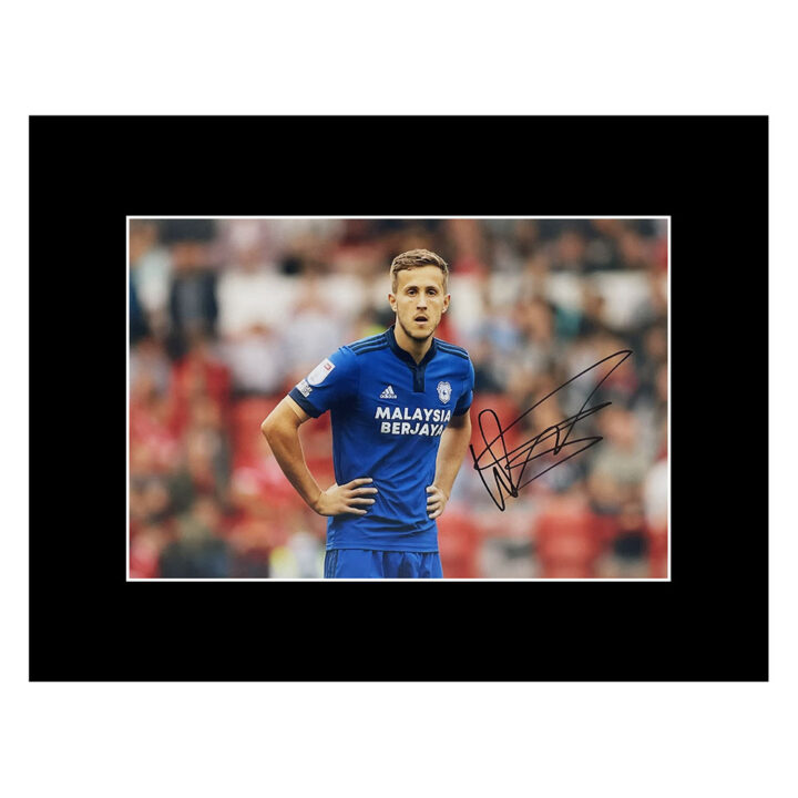 Signed Will Vaulks Photo Display 16x12 - Cardiff City Icon