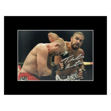 Thales Leites Signed Photo Display - 16x12 MMA Icon