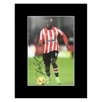 Yoane Wissa Signed Photo Display 16x12 - Brentford Icon