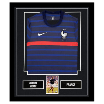 Zinedine Zidane Signed Framed Display Shirt – France Autograph