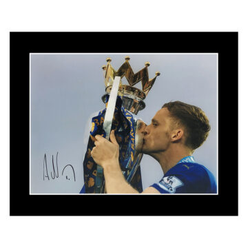 Andy King Signed Photo Display - 12x10 Premier League Winner 2016