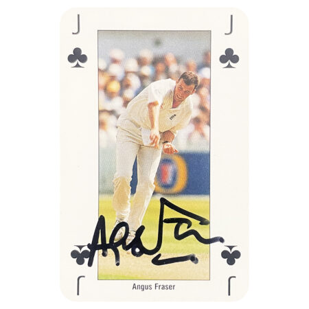 Angus Fraser Signed Playing Card - England Cricket Icon