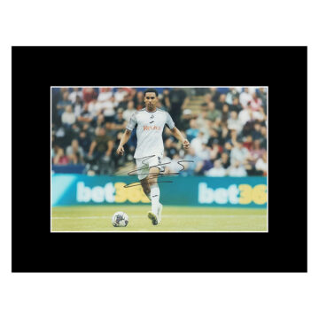 Ben Cabango Signed Photo Display - 16x12 Swansea City Icon