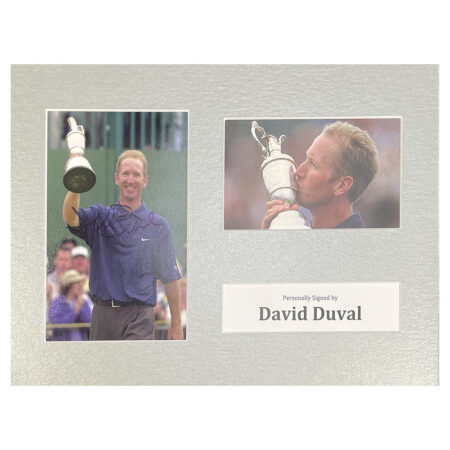 David Duval Signed Photo Display - 12x8 The Open Winner 2001